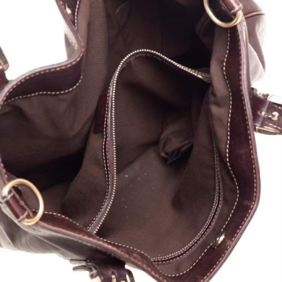 LARGE GUCCI HOBO CROSSBODY LEATHER BAG - Picture 3 of 16